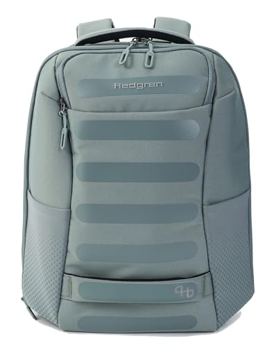 Hedgren Unisex Handle L 2 COMP EXP Backpack L 15,6" + RFID, Grau-Grün von Hedgren