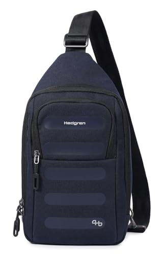 Hedgren Unisex Sling Bag + RFID, Blau (Peacoat Blue) von Hedgren