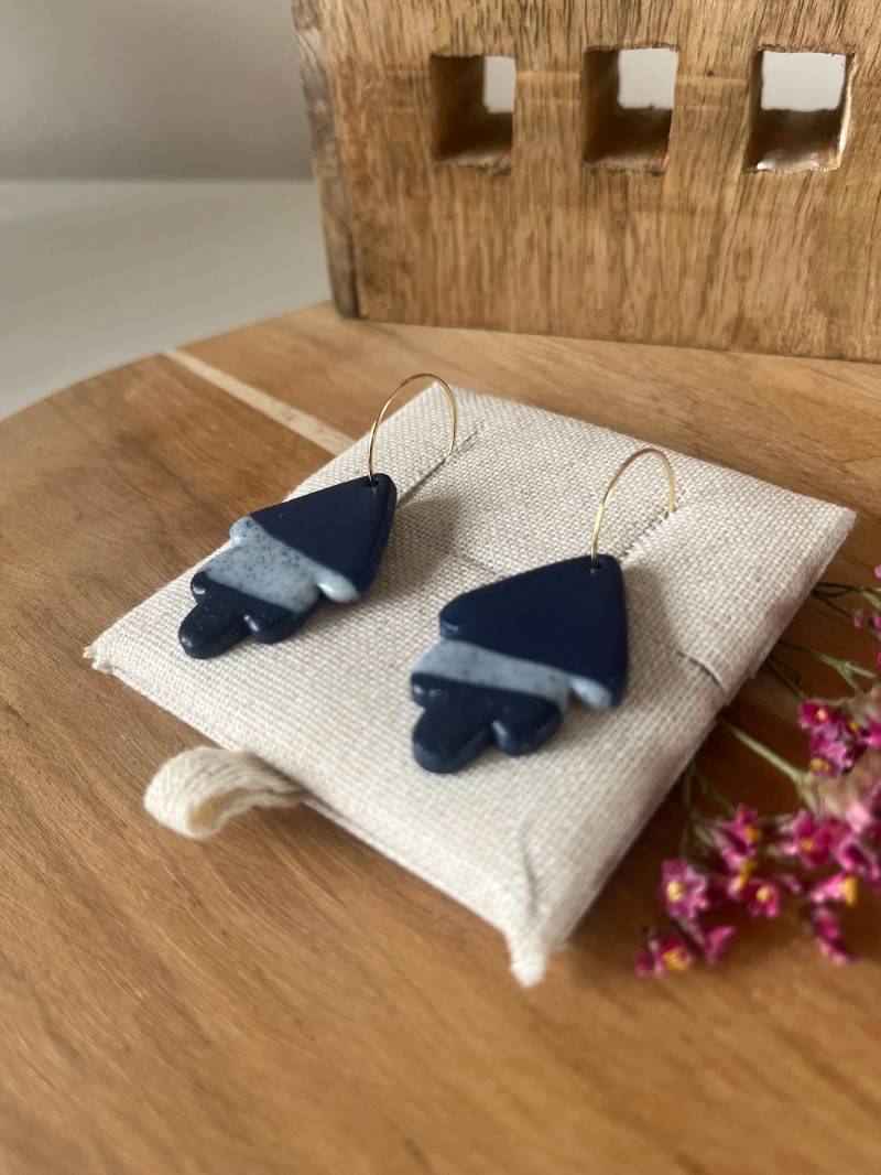 18K Vergoldete Creolen Mit Anhänger Aus Polymer Ton 18K Vergoldete Creolen Mit Anhänger Aus Polymer Ton von HediundHevi