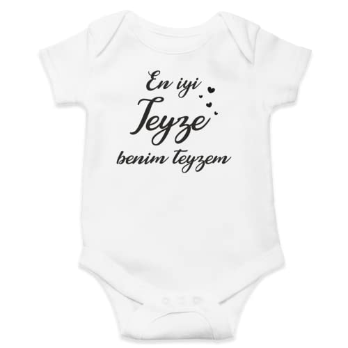 En İyi Teyze Benim Teyzem Design -%100 Cotton Baby Body Suits - Express Shipping (9-12 Months Kids EU (80 cm)) von Hediyenza