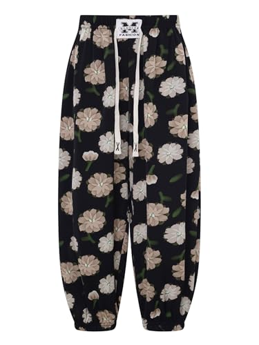 Hedmy Kinder Mädchen Jungen Dünn Sommerhose Yoga Hose Böhmische Bloomers Pumphose Haremshose Lässige Hose Gr. 110-170 Typ G 158-164 von Hedmy