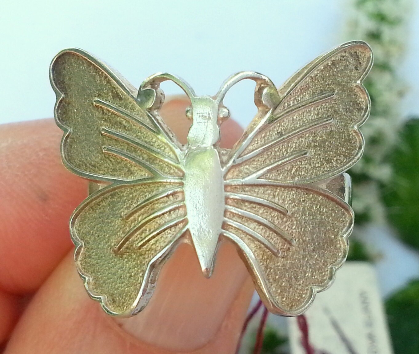 Schmetterling Ring, Sterling Silber von HedvaElanyJewelry