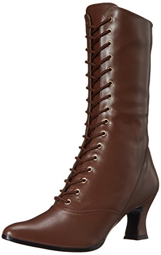 Pleaser VIC120/B/Pu Damen Stiefel, Braun - braun - Größe: 40 EU von Funtasma