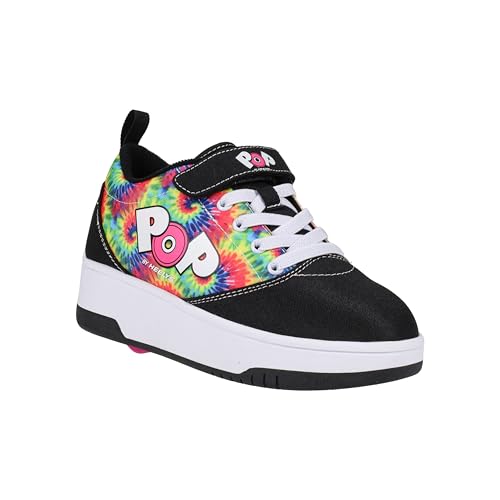 HEELYS Unisex-Kinder Pop Pro Prints Schuhe mit Rollen, Schwarz/N Pink/Batikfärbung von Heelys