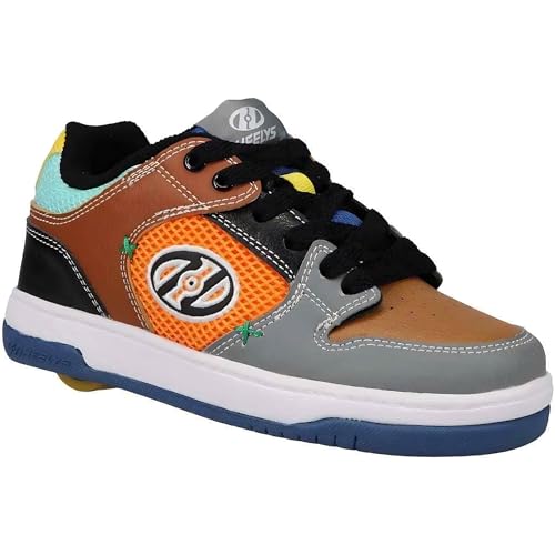 Heelys Cosmical X2 (He100988) Schuh mit Rollabsatz für Jungen, Schwarz Braun Grau Multi, 3 UK Child von Heelys