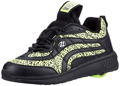 Heelys Herren Nitro Schuhe mit Rollen, Schwarz, Neongelb, 40.5 EU von Heelys