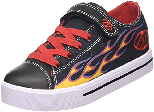 Heelys Hly-b2w-8333 Schuhe mit Rollen, Schwarz Gelb Rot Flamme, 34 EU von Heelys