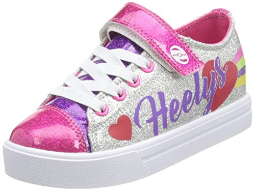 Heelys Jungen Snazzy X2 Sneaker, Silbernes Regenbogenherz von Heelys