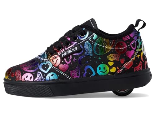 Heelys Mädchen Rollschuhe Skateschuhe, schwarz/regenbogen, 7 Big Kid von Heelys