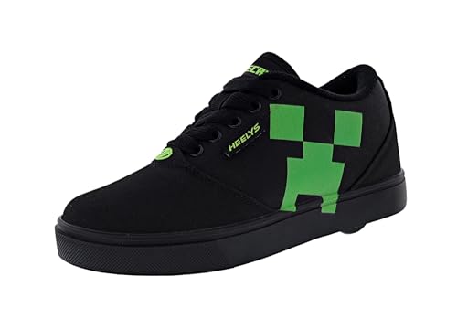 HEELYS Pro 20 Minecraft (kleine Kinder/große Kinder/Erwachsene), Schwarz/Grün, 5 US Big Kid von Heelys