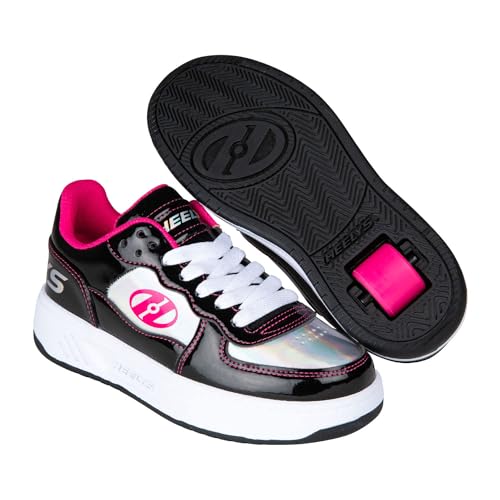 Heelys Rezerve Unisex-Kinderschuh mit niedrigem Rollabsatz, Schwarz, 2 UK von Heelys