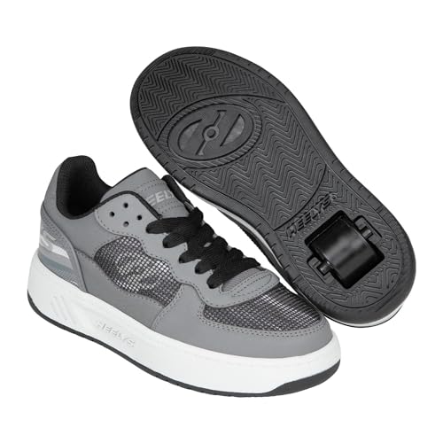 Heelys Rezerve Unisex-Kinderschuh mit niedrigem Rollabsatz, grau, 4 UK von Heelys