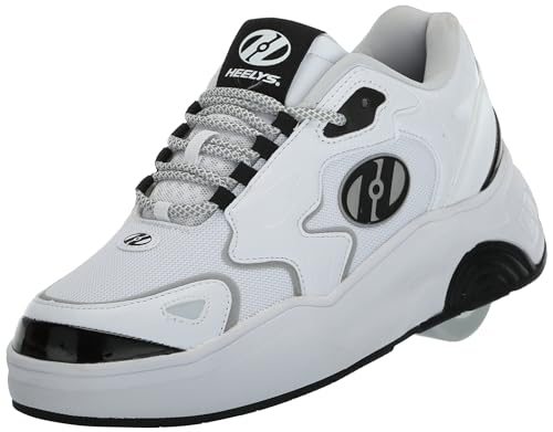 Heelys Unisex Kinder Mega Pro Skate-Schuh, Weiß/Schwarz von Heelys