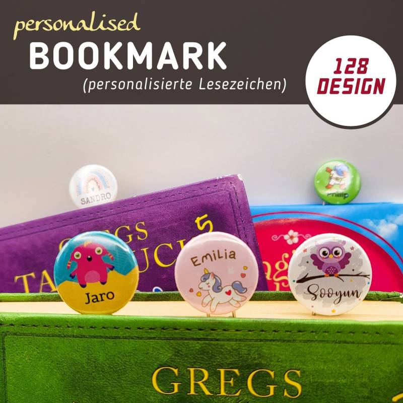 Personalised Bookmark/Mitgebsel, Small Gift von HeeyaGraphy