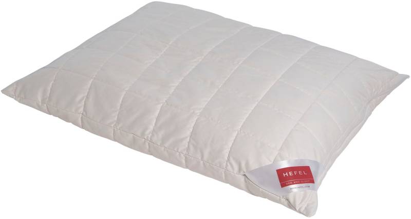 Hefel Naturhaarkissen "Pure Wool, Guter Schlaf beginnt mit dem richtigen Kissen" Füllung: 100% HEFEL Schurwollnoppen 1 Stk. tlg. Kopfkissen in 40x80 cm, 40x60cm, 80x80 cm von Hefel
