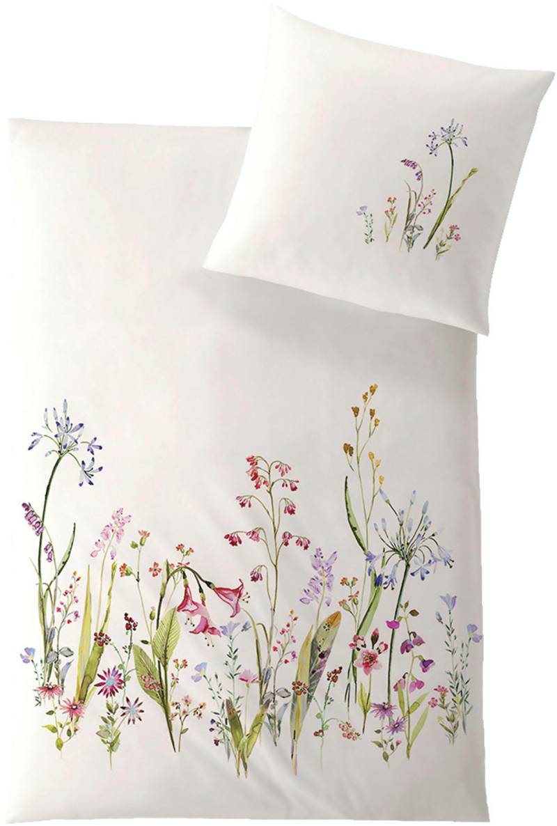 Hefel Wendebettwäsche "Trend in Gr. 135x200 oder 155x220 cm" Bettwäsche aus TENCEL™, geblümte Bettwäsche mit Reißverschluss von Hefel