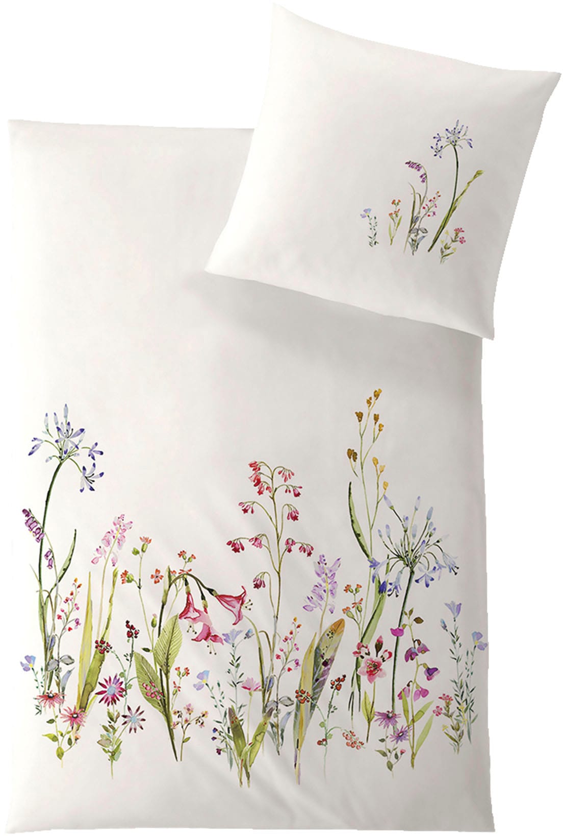 Hefel Wendebettwäsche "Trend in Gr. 135x200 oder 155x220 cm" Bettwäsche aus TENCEL™, geblümte Bettwäsche mit Reißverschluss von Hefel