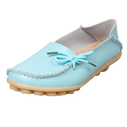 Heheja Damen Freizeit Flache Schuhe Low-top Mokassin Loafers Erbsenschuhe Mondlicht Asia 36 (23cm) von Heheja