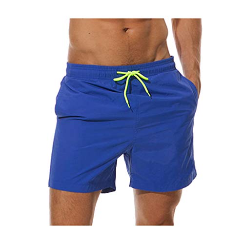 Heheja Herren-Badeshorts Badehose Mit Mesh-gefütterter Kordelzug-Taillensurf-Shorts Navy blau 4XL von Heheja