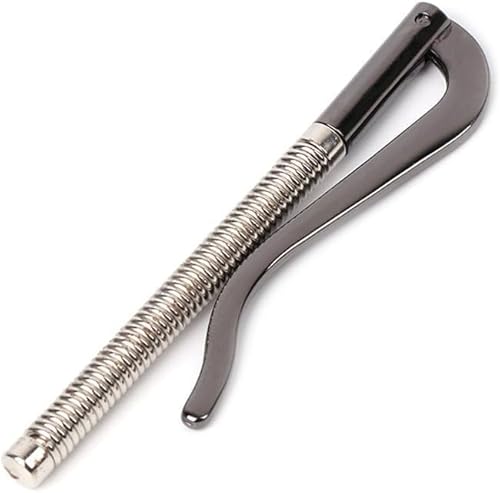 Hehglng 1 x schwarze Metall-Geldklammer, Ersatzteile, Federklemme, Geldklammer, Geldklammern für Bargeld, Brieftaschen, Kartenetuis und Geldorganizer, schwarz, faltbar von Hehglng