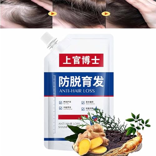 Dr.Shangguan Anti-Hair Loss Shampoo | Anti-Hair Loss and Hair Growth Shampoo, Ginger Shampoo, Dr.Shangguan Shampoo for Men & Women, Anti Thinning Shampoo for Hair Growth & Regrowth (1Pcs) von Hehimin