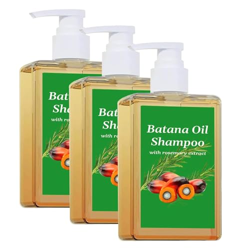 Shampoo De Batana | Batana Shampoo,Batana Oil Shampoo,Rosemary Oil Shampoo,Batana Shampoo with Rosemary Extract, Natural Hair Loss Shampoo,Nourishing & Regenerating for Men Women (3Pcs) von Hehimin