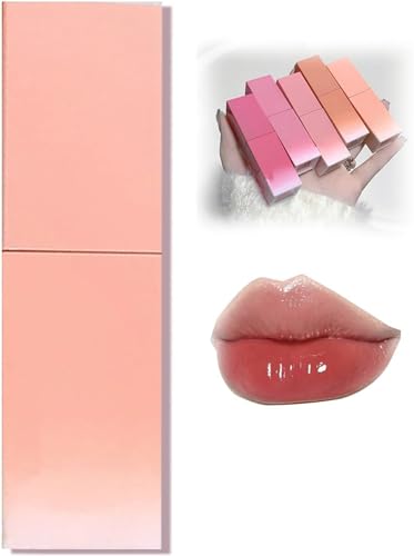 Water Glow Lip Tint | Lip Tint,Water Glow Lip Tint Set, Mini Lip Jelly Liquid Lipstick, Long Lasting Moisturizing Lip Oil Gloss Lip (08#) von Hehimin