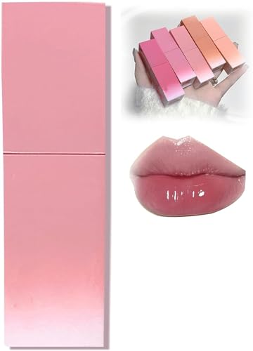 Water Glow Lip Tint | Lip Tint,Water Glow Lip Tint Set, Mini Lip Jelly Liquid Lipstick, Long Lasting Moisturizing Lip Oil Gloss Lip (09#) von Hehimin