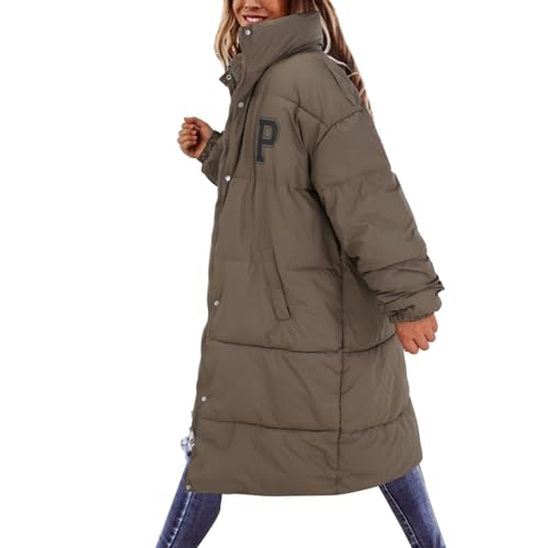 Damen Parka Leichter Frühlings- und Sommerjacke mit Kapuze, Damen-Outdoor-Mantel Ski Jacket Damen Jacke Damen Winterjacke Weiß Mantel Damen Beige Creme Leichter Steppmantel Damen Mit Kapuze Lang von Hehiy