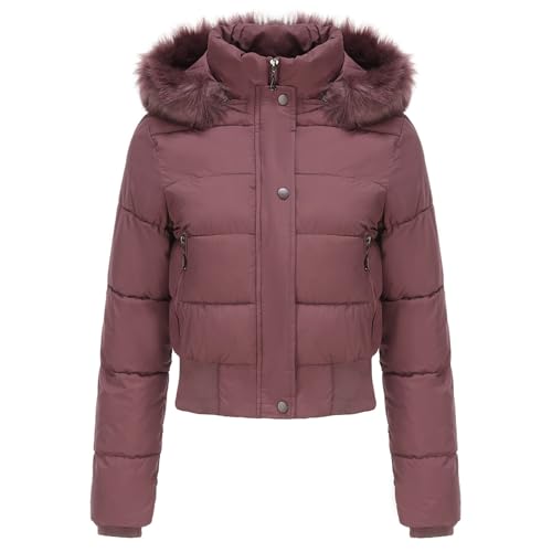 Damen Übergangsjacke Winter Warme Gesteppte Leichte Lang Strickjacke Puffer Mantel Daunenjacke Damen Leicht Jacke Damen Winterjacke Mantel Damen Elegant Kurz üBergangsjacke Damen Herbst Wasserdicht von Hehiy