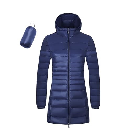 Damen Übergangsjacke Winter Warme Gesteppte Leichte Lang Strickjacke Puffer Mantel Winterjacke Damen Daunen Daunenjacke Damen Winter Lang Steppjacke Damen Lang Beige Winterjacken FüR Damen Lang 44 von Hehiy