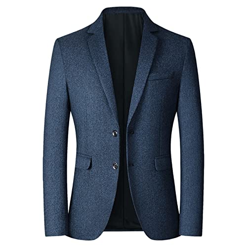 Hehiy Anzugjacke Herren Slim Fit Sakko Modern Blazer Sakko Herren Slim Fit Herren Anzug Regular Fit Sportlich Anzug Schwarz Herren Sakko Herren Regular Fit Grau Bequem und Weich von Hehiy