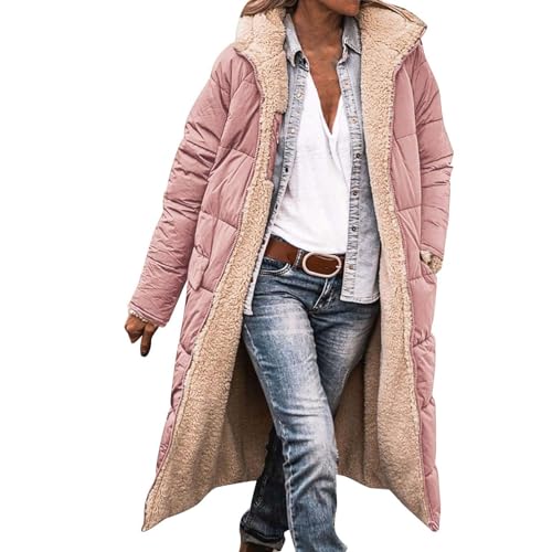 Hehiy Damen Winterjacke Lange Daunenjacke Steppjacke Wintermantel Parka Jacke Outwear Frauen Winter Warm Daunenmantel Daunenjacke Damen Leicht Damen Jacke Herbst Sale Teddy Fleece Weste Damen von Hehiy