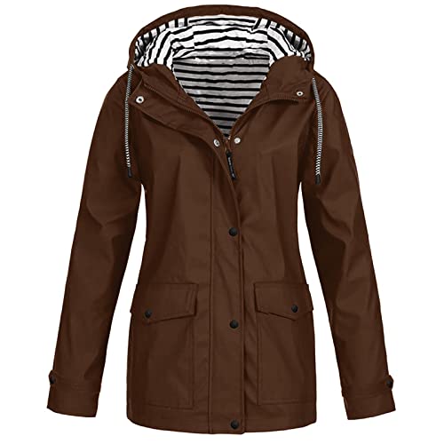 Hehiy Damen Wintermantel warmer Steppmantel lang mit abnehmbarer Kapuze Sahnekatzii Damen Softshelljacke Damen Jacke Lang Winterjacke Damen Beige Kurz von Hehiy