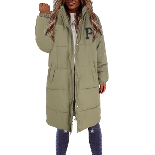 Hehiy Damen Wintermantel warmer Steppmantel lang mit abnehmbarer Kapuze Sahnekatzii Kuscheljacke Damen Flauschig Elegante Wintermantel Damen Mantel Damen Lang Rot Same Day Lieferung Heute von Hehiy