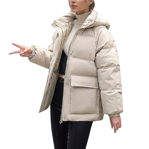 Hehiy Damen jacke Winter Warme Übergangsjacke Lang Leicht Steppmantel Damen Winter Warme Lange Strickjacke Parka Mantel Winter Mantel Damen Damen Jacken Winterparka Damen Wasserdicht Blau von Hehiy