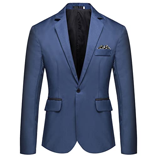 Hehiy Herren Anzugjacke Anzug Herren Herren Blazer Sportlich Modern Hochzeitsanzug Herren Herren Anzug Blau 3XL weiß/schwarz/grau/blau etc. von Hehiy