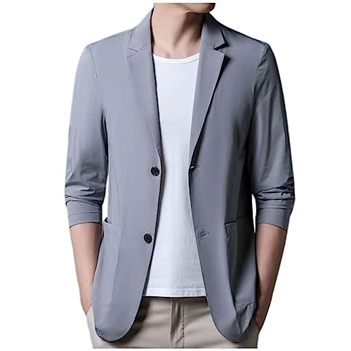 Hehiy Herren Anzugjacke Blazer Herren Jackett Herren Sportlich Slim Fit Trainingsanzug Sakkos FüR Herren für Freizeit Blazer Sportsakko von Hehiy