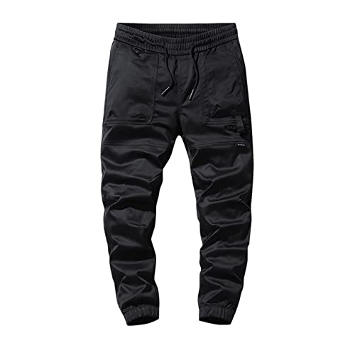 Hehiy Herren Cargo Hose Baumwolle Outdoor Hose Männer Unifarben Hose Combat Tactical Hose Tactical Hose Herren Cargohose Herren Schwarz Stretch Herren Hose Grau Elegant Slim Fit Jeanshose von Hehiy