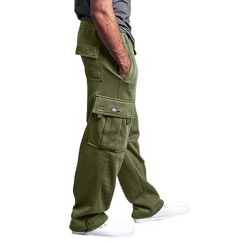 Hehiy Herren Cargo Hose Chinohose Seitentaschen Outdoor Stoffhose Jogginghose Herren Cargo Arbeitshose Herren Stretch Cargo Pants Men Y2K Jogginghose Herren Cargo von Hehiy