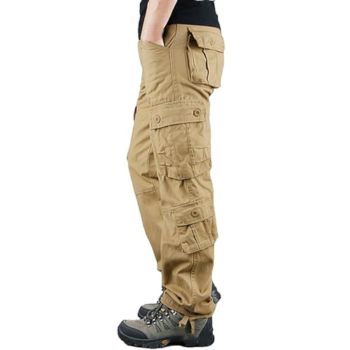 Hehiy Herren Cargo-Stretchhose Tactical Hose Herren Cargohose Herren Baggy Weiß Cargohose Stretch Herren Outdoor Hose Herren Stretch 38/32 von Hehiy