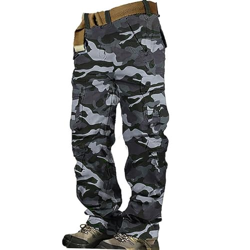 Hehiy Herren Cargo Sweatpants Sporthose Jogginghose Jogger Trainingshose Bequeme Hose Herren Cargo Herren Hose wasserdichte Cargohose Herren Winter Cargo Hosen MäNner Stretch von hehiy