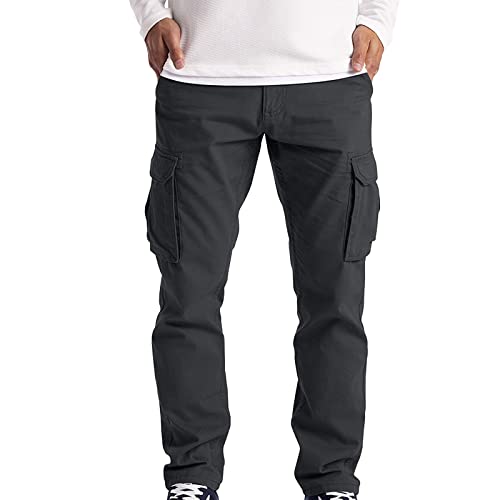 Hehiy Herren Cargohose Hose Cargohose Herren Cargo Jogger Herren Grau Herren Thermohose Cargohose Winterhose Hosen Herren Stretch XXXL Mit Taschen von Hehiy