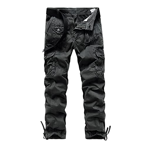 Hehiy Herren Hose Cargo Hose Jogging-Hose Cargohose Herren Cargo Pants Men Arbeitshose Herren LanggrößE Cargohose Stretch Herren Schwarz Jeans Cargohose Herren von Hehiy