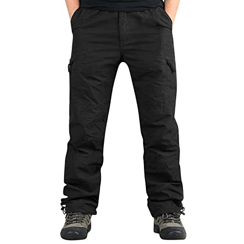 Hehiy Herren Hose Cargo Hose Jogging-Hose Jogginghose Herren Baggy Cargo Jogger Herren Weiß Cargohose Schwarz Baggy Hose Herren Weiß Stretch von Hehiy