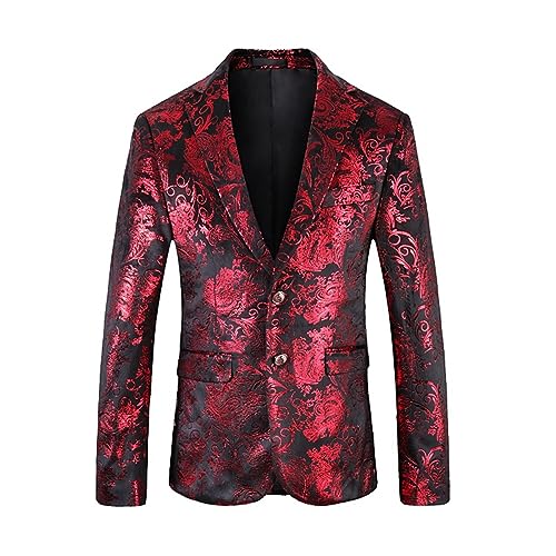 Hehiy Herren Sakko Slim Fit Anzugjacke Herren Anzug Schwarz Jackett Herren Sportlich Schwarz Sport Anzug FüR MäNner Herren Sakko Sportlich Slim Fit Sportsakko für Freizeit Blazer Sportsakko von Hehiy