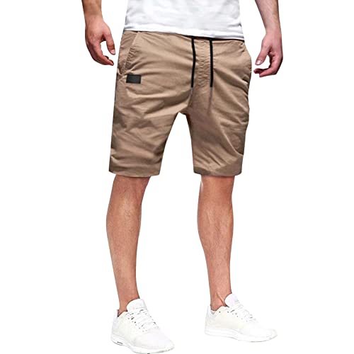 Hehiy Shorts Herren Baumwolle Cargohose Kurze Leichte Bermuda Sommer Atmungsaktiv Freizeithose Wanderhose mit Mehrfach-Taschen 3/4 Hose Herren Stretch Herren Hose Kurz Sommer von hehiy