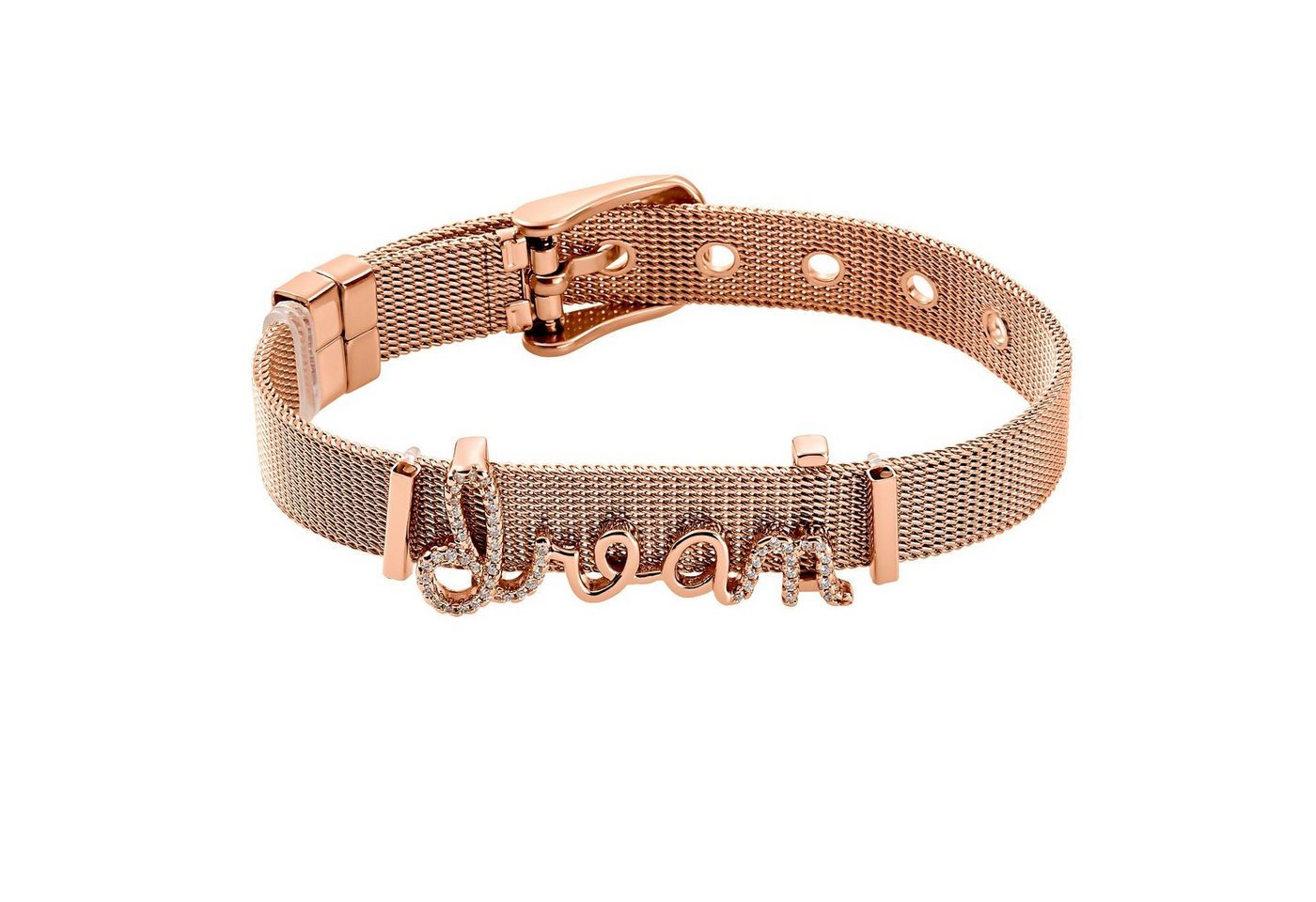 Heideman Armband Mesh Armband Dream poliert (Armband, inkl. Geschenkverpackung), Charms sind austauschbar von Heideman