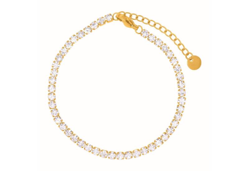 Heideman Armband Tarqu goldfarben (Armband, inkl. Geschenkverpackung), Armschmuck mit Steinen Weiß Damen von Heideman