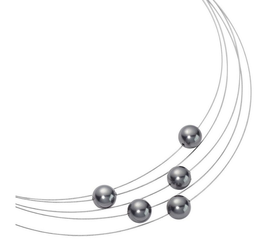 Heideman Collier Florere silberfarben glanzmatt (keine Angabe, inkl. Geschenkverpackung), Perlenkette von Heideman